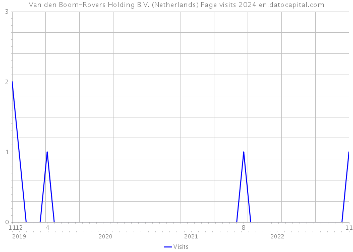 Van den Boom-Rovers Holding B.V. (Netherlands) Page visits 2024 
