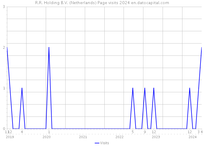 R.R. Holding B.V. (Netherlands) Page visits 2024 
