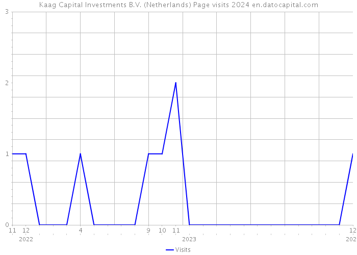 Kaag Capital Investments B.V. (Netherlands) Page visits 2024 