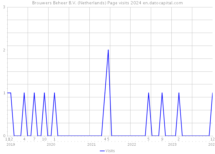 Brouwers Beheer B.V. (Netherlands) Page visits 2024 