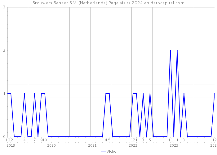 Brouwers Beheer B.V. (Netherlands) Page visits 2024 