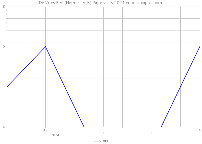 De Vries B.V. (Netherlands) Page visits 2024 