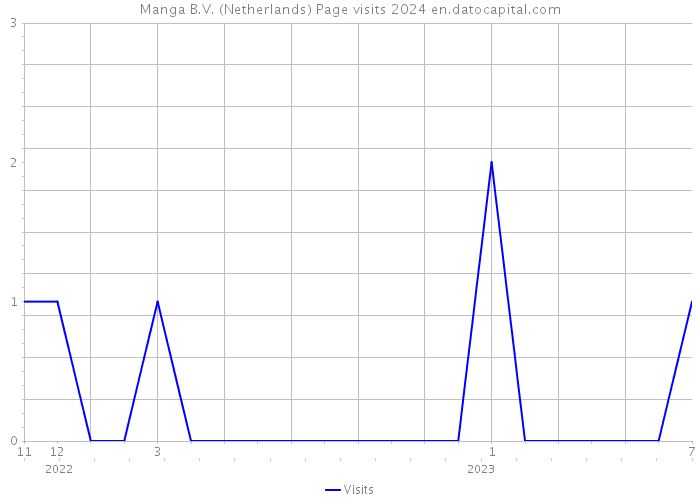 Manga B.V. (Netherlands) Page visits 2024 