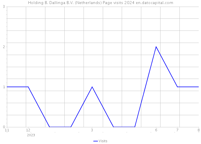 Holding B. Dallinga B.V. (Netherlands) Page visits 2024 