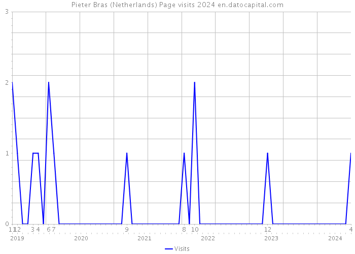 Pieter Bras (Netherlands) Page visits 2024 
