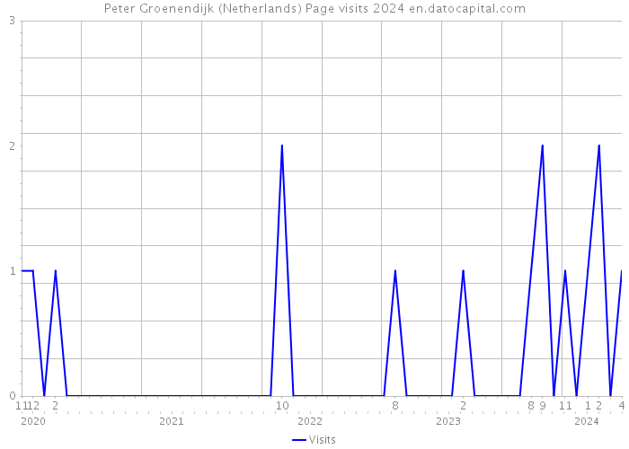 Peter Groenendijk (Netherlands) Page visits 2024 