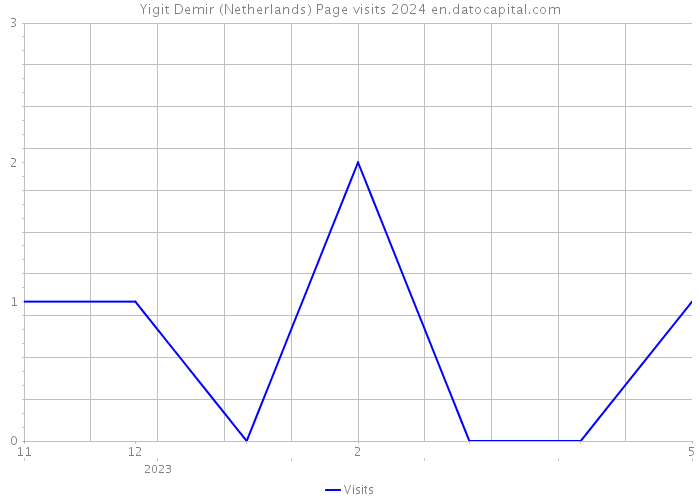 Yigit Demir (Netherlands) Page visits 2024 