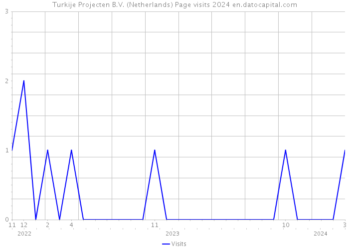 Turkije Projecten B.V. (Netherlands) Page visits 2024 