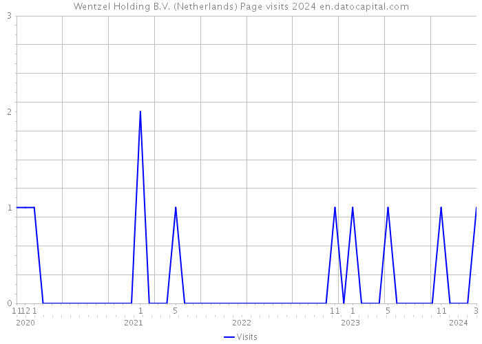 Wentzel Holding B.V. (Netherlands) Page visits 2024 