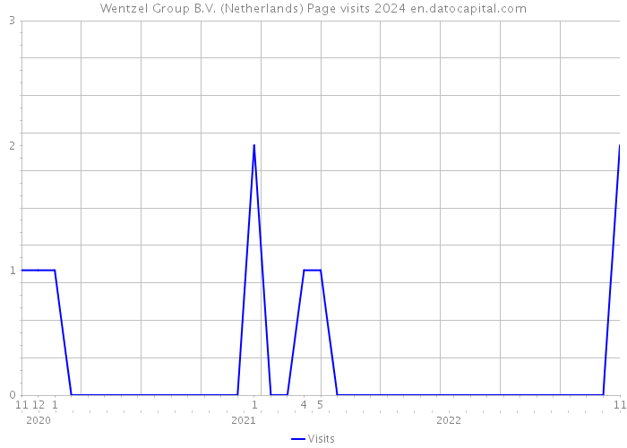 Wentzel Group B.V. (Netherlands) Page visits 2024 