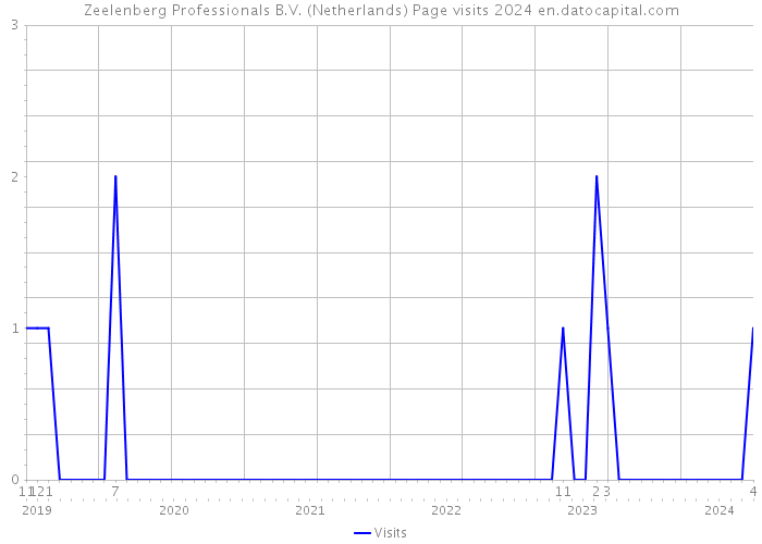 Zeelenberg Professionals B.V. (Netherlands) Page visits 2024 