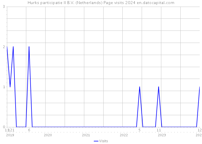 Hurks participatie II B.V. (Netherlands) Page visits 2024 
