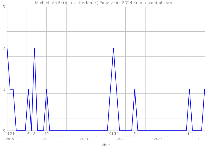 Michiel ten Berge (Netherlands) Page visits 2024 