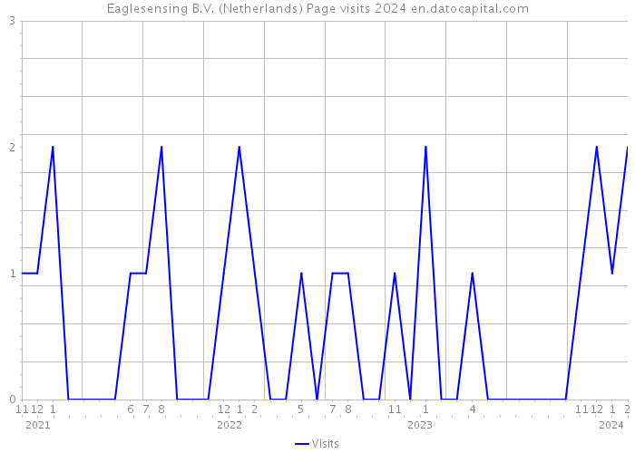 Eaglesensing B.V. (Netherlands) Page visits 2024 