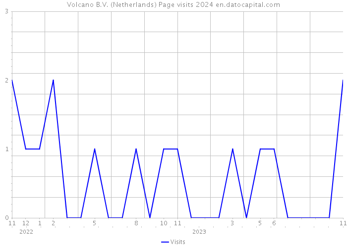 Volcano B.V. (Netherlands) Page visits 2024 