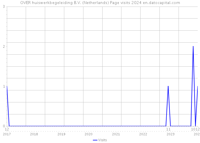 OVER huiswerkbegeleiding B.V. (Netherlands) Page visits 2024 