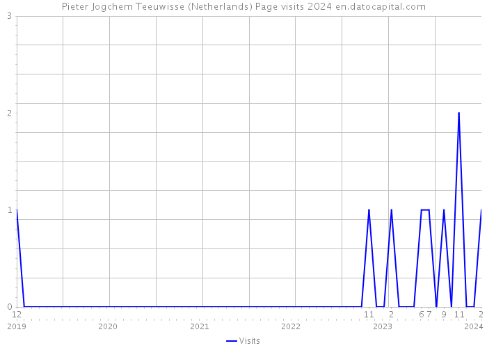 Pieter Jogchem Teeuwisse (Netherlands) Page visits 2024 
