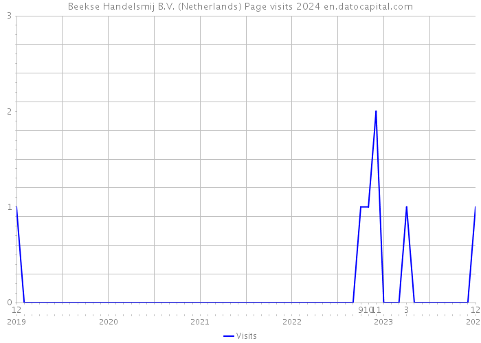 Beekse Handelsmij B.V. (Netherlands) Page visits 2024 