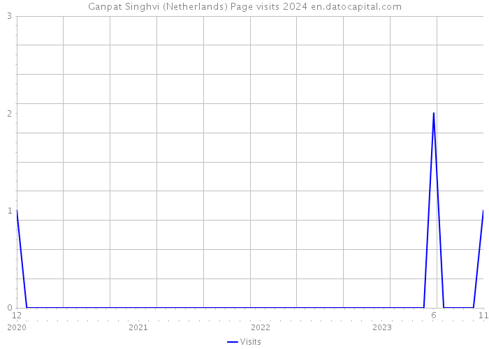 Ganpat Singhvi (Netherlands) Page visits 2024 