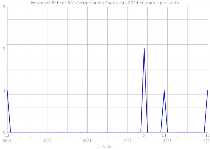 Habraken Beheer B.V. (Netherlands) Page visits 2024 