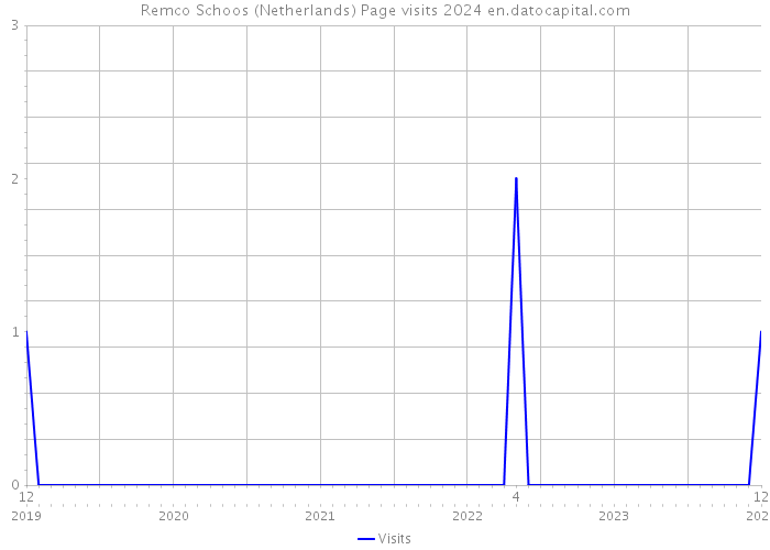 Remco Schoos (Netherlands) Page visits 2024 