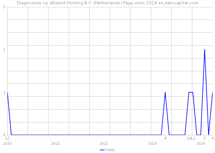 Diagnostiek op afstand Holding B.V. (Netherlands) Page visits 2024 