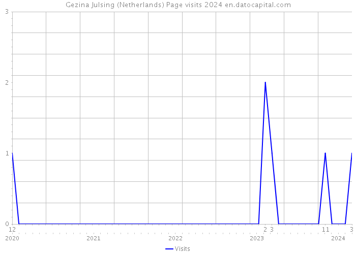 Gezina Julsing (Netherlands) Page visits 2024 