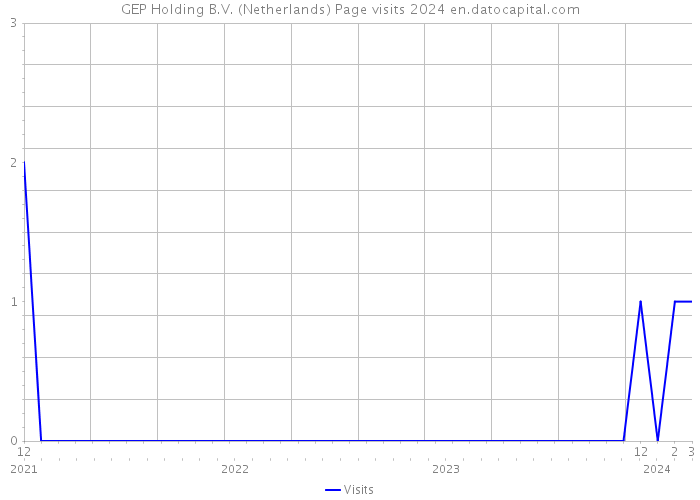 GEP Holding B.V. (Netherlands) Page visits 2024 