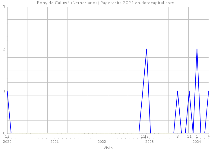 Rony de Caluwé (Netherlands) Page visits 2024 