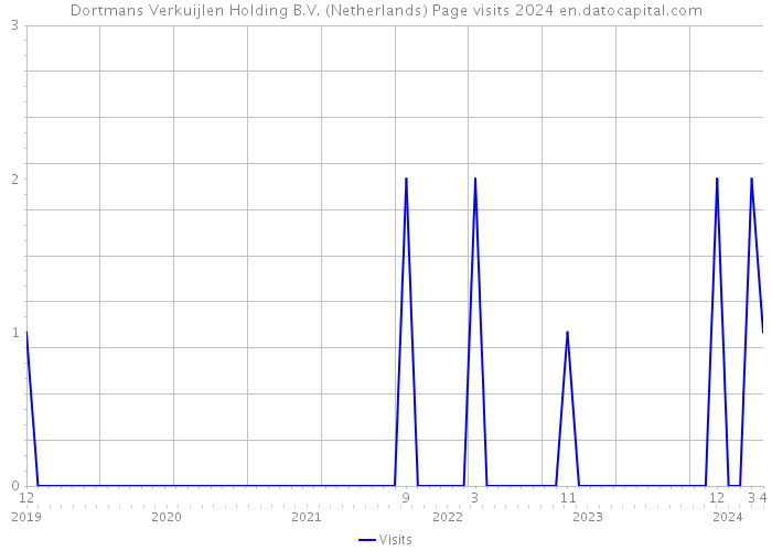 Dortmans Verkuijlen Holding B.V. (Netherlands) Page visits 2024 