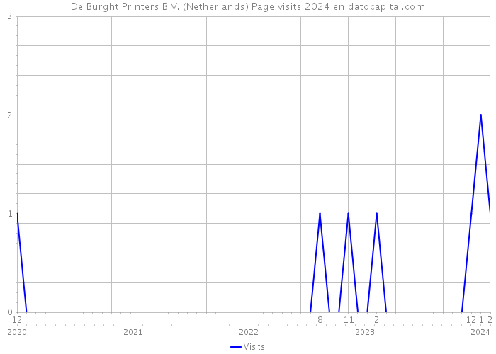 De Burght Printers B.V. (Netherlands) Page visits 2024 