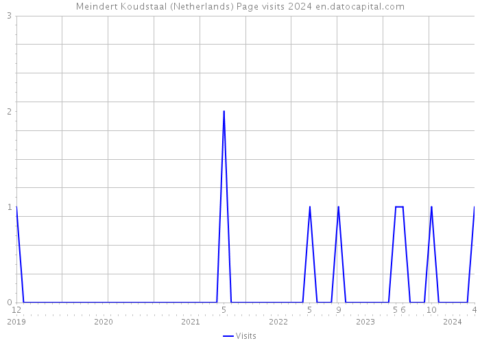 Meindert Koudstaal (Netherlands) Page visits 2024 