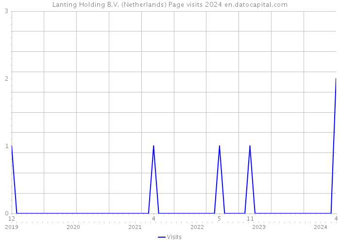 Lanting Holding B.V. (Netherlands) Page visits 2024 