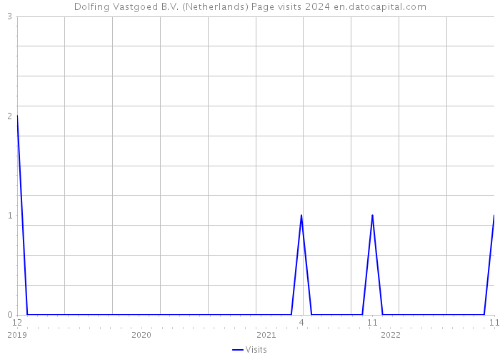 Dolfing Vastgoed B.V. (Netherlands) Page visits 2024 