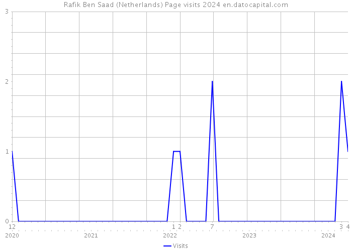 Rafik Ben Saad (Netherlands) Page visits 2024 