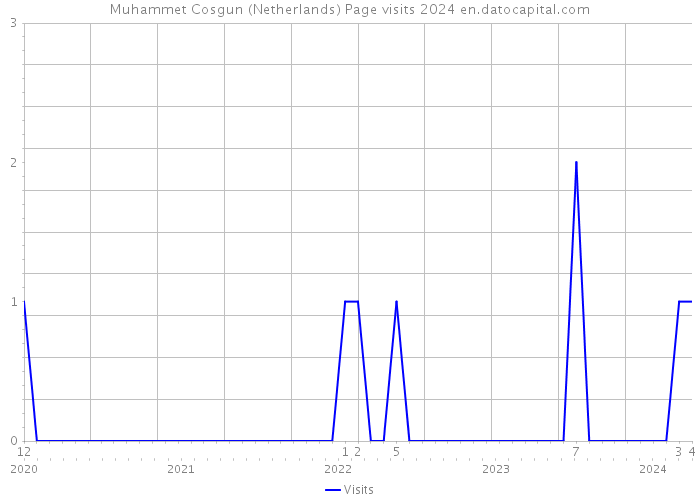 Muhammet Cosgun (Netherlands) Page visits 2024 
