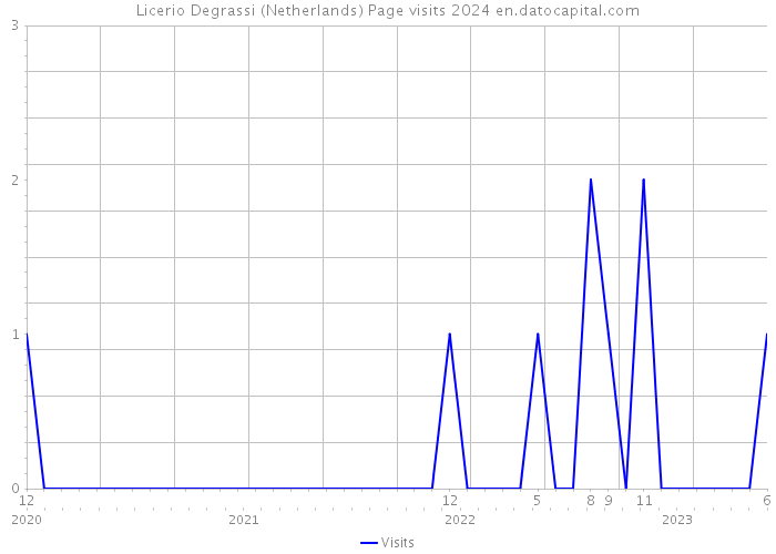 Licerio Degrassi (Netherlands) Page visits 2024 