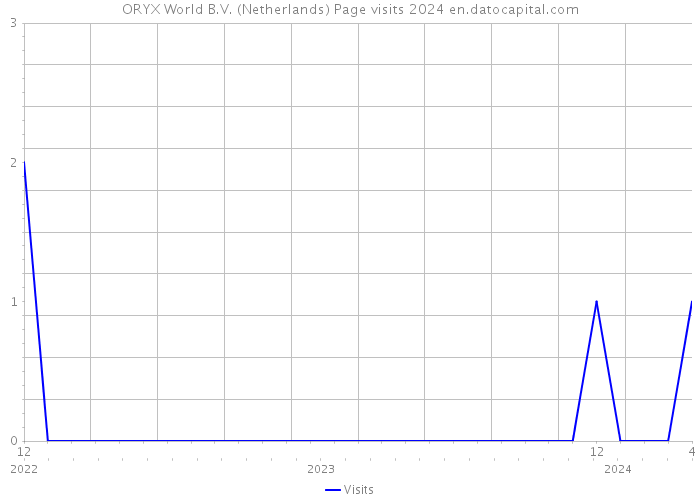 ORYX World B.V. (Netherlands) Page visits 2024 