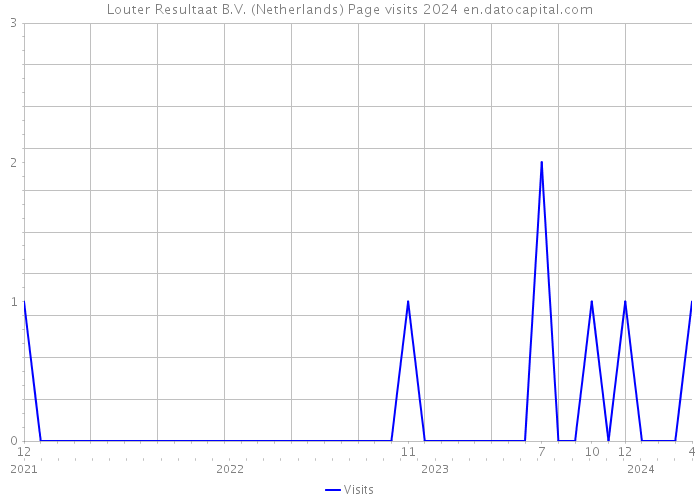 Louter Resultaat B.V. (Netherlands) Page visits 2024 