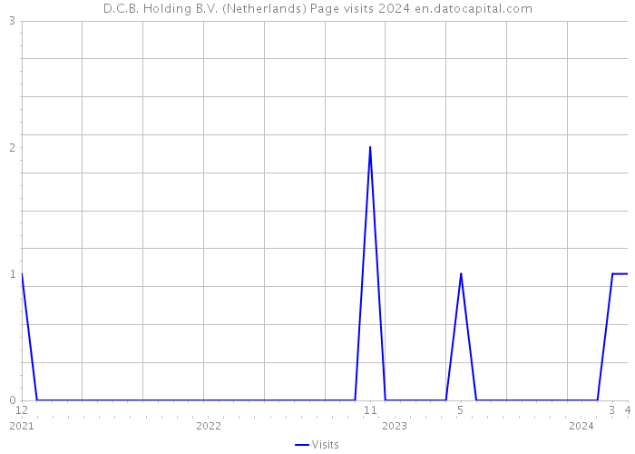 D.C.B. Holding B.V. (Netherlands) Page visits 2024 