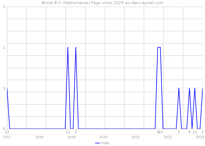 Broek B.V. (Netherlands) Page visits 2024 