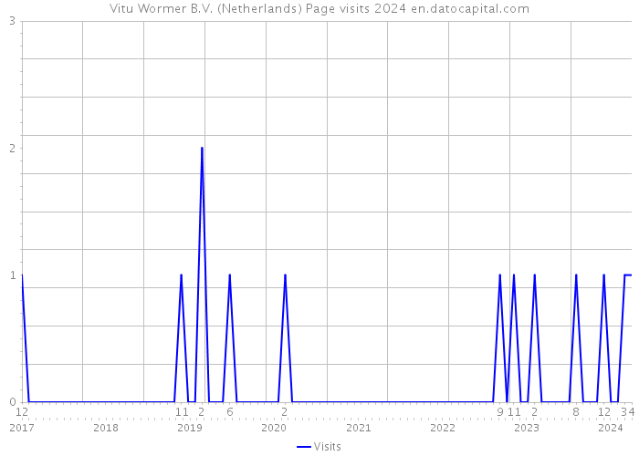 Vitu Wormer B.V. (Netherlands) Page visits 2024 