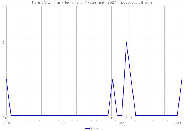 Henny Vlamings (Netherlands) Page visits 2024 