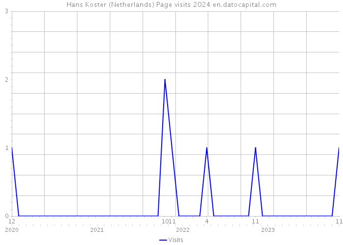 Hans Koster (Netherlands) Page visits 2024 