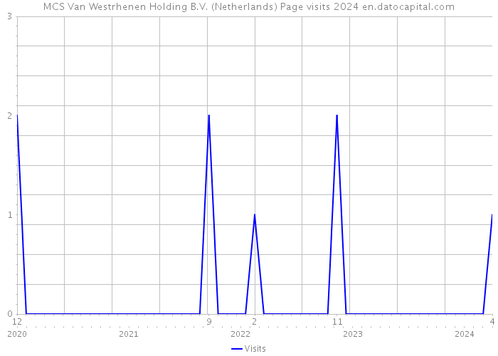 MCS Van Westrhenen Holding B.V. (Netherlands) Page visits 2024 