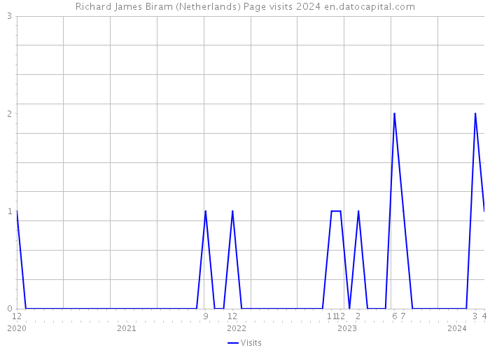 Richard James Biram (Netherlands) Page visits 2024 
