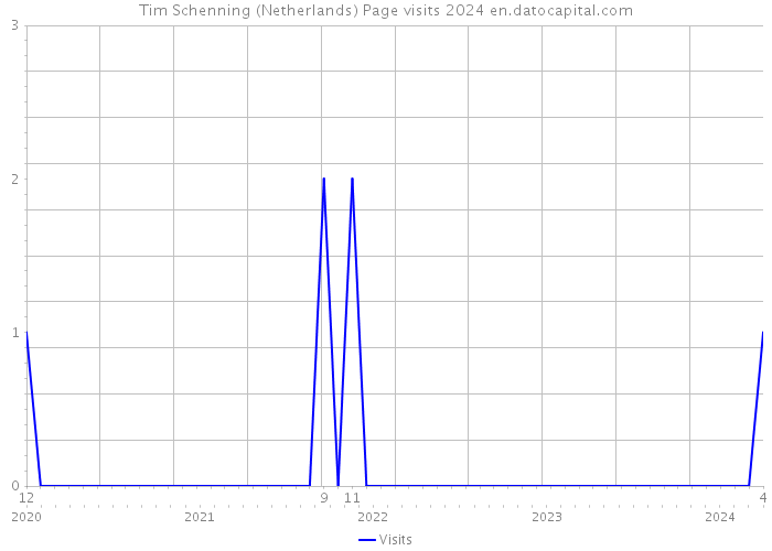 Tim Schenning (Netherlands) Page visits 2024 