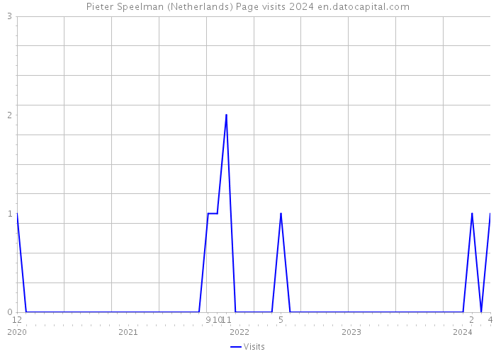Pieter Speelman (Netherlands) Page visits 2024 
