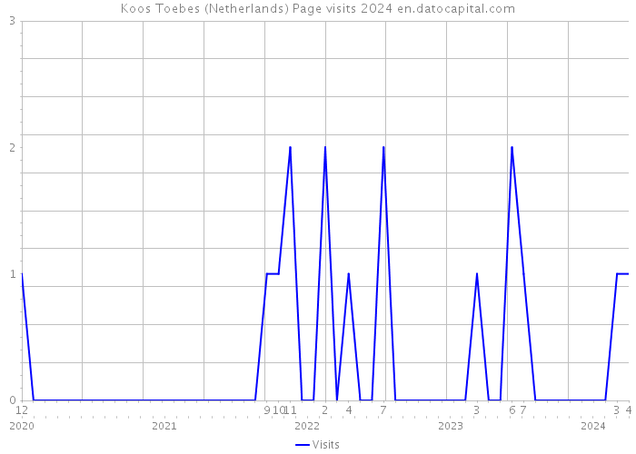 Koos Toebes (Netherlands) Page visits 2024 