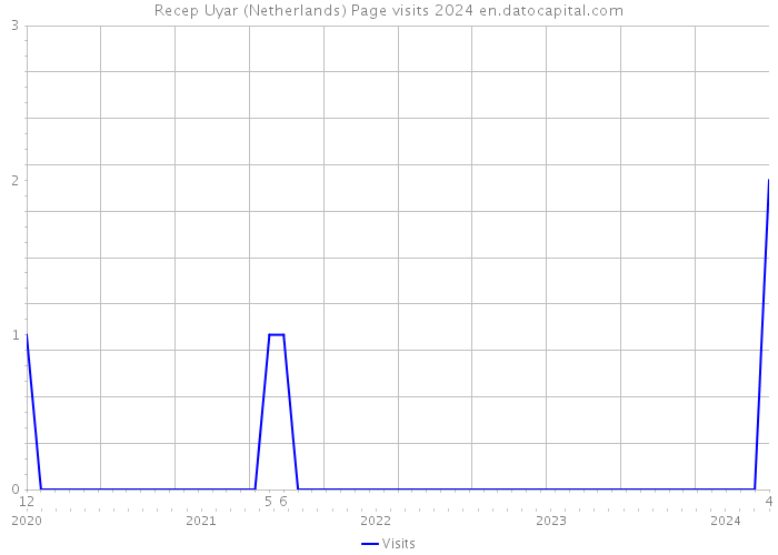 Recep Uyar (Netherlands) Page visits 2024 